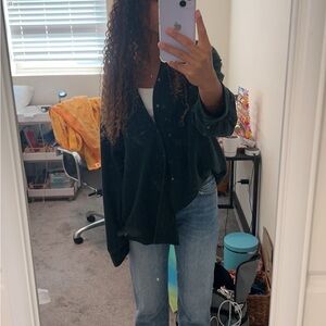 urban outfitters green flannel